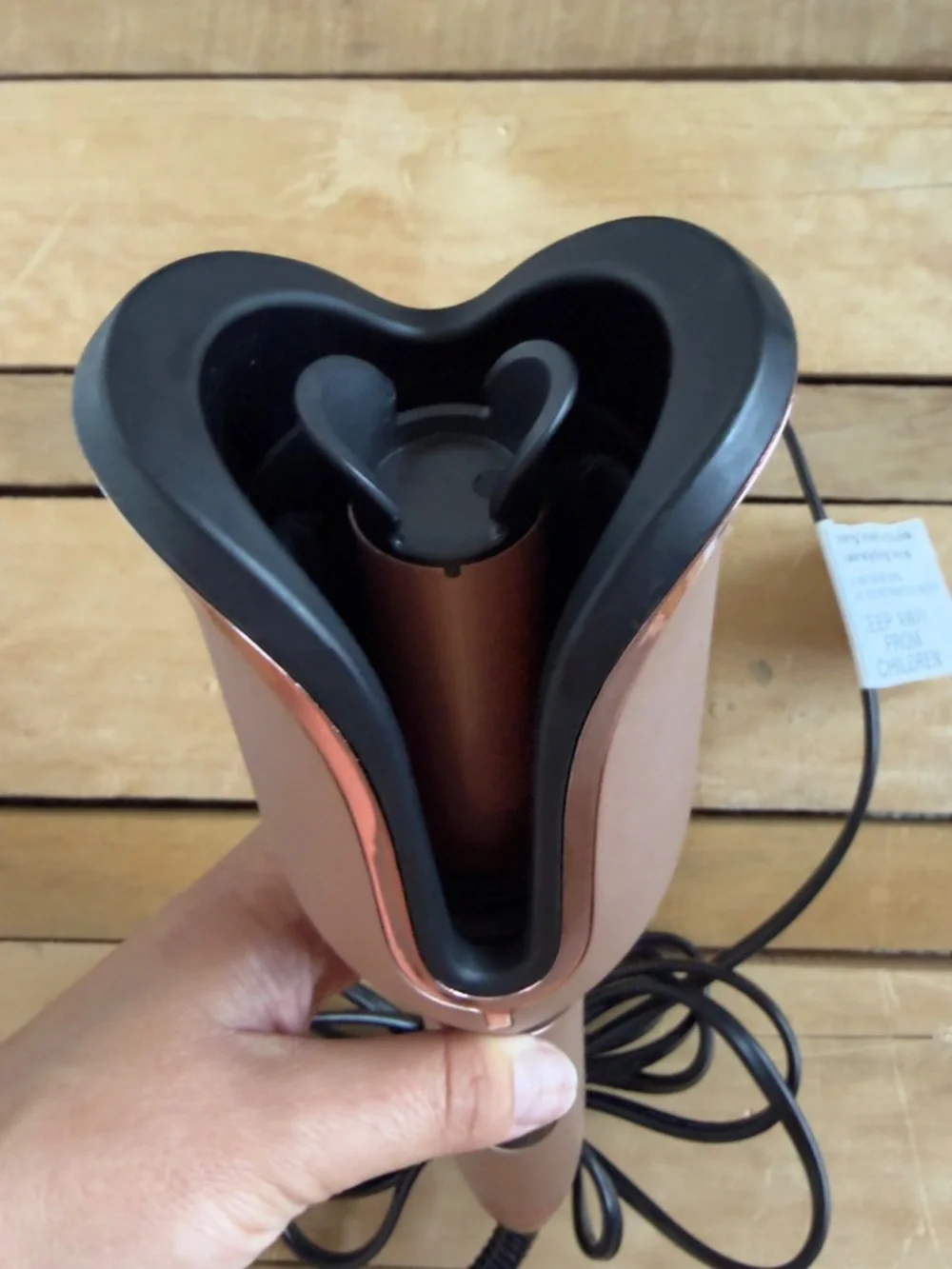 CHI Spin N Curl 1” Ceramic Rotating Curling Iron - Rose Gold (Like New)